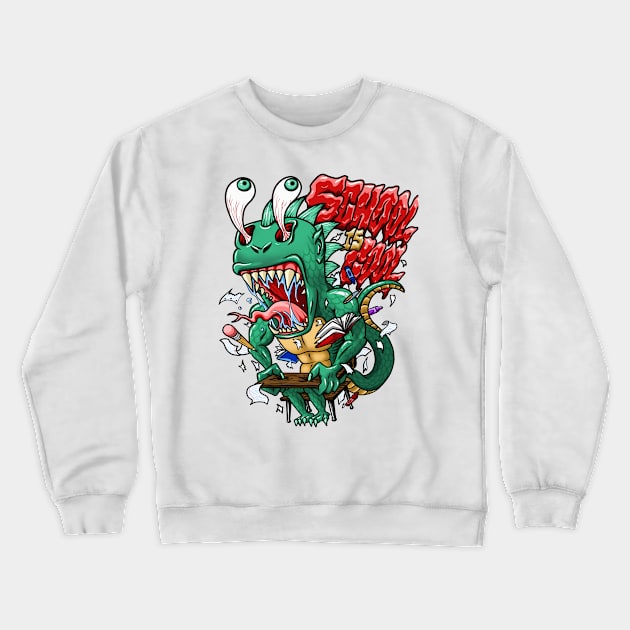 School is Cool! Crewneck Sweatshirt by mattleckie